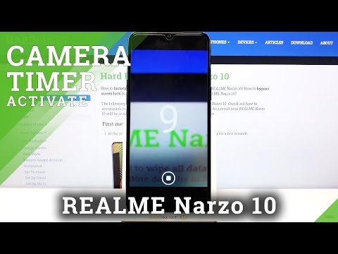 REALME Narzo 10 - How to Set Up Camera Timer & Manage Camera Options
