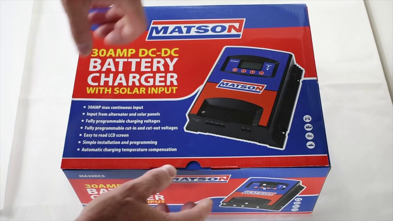 Matson MA30DCS 30Amp Dc To Dc Charger with Solar Input