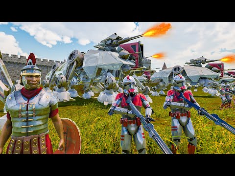 500,000 URUK HAI Attacking THE MODERN ROMAN FORTRESS | Ultimate Epic Battle Simulator 2 UEBS 2