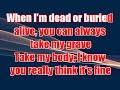 Meat Loaf - Souvenirs (karaoke) (by request)