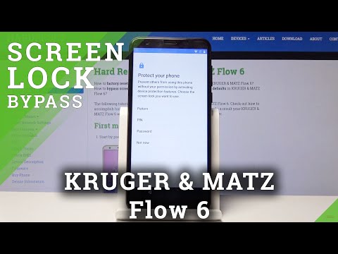 How to Hard Reset KRUGER & MATZ Flow 6 - Bypass Screen Lock