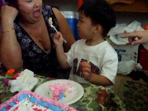 Andrew Meng Vue on Grandma's birthday