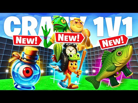 NEW WEAPONS CRAZY 1V1 FFA ALL GUNS & RIDES FORTNITE - ALL SECRETS LOCATIONS PART 37