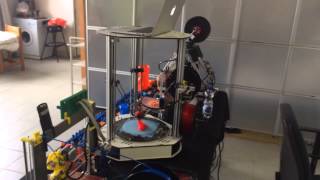 preview picture of video '3D printing in Marville - NVAV weekend - ReprapUniverse - easyDelta - Prusa i3'