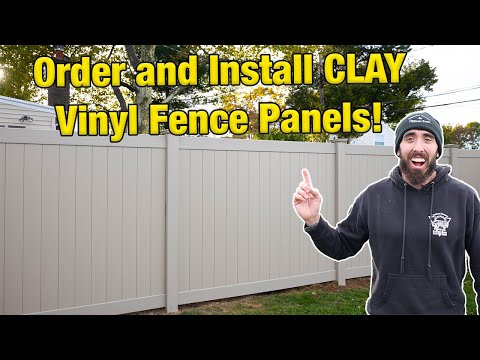 Виниловые панели для забора (глиняный виниловый забор)