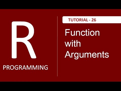 Learn How to Write Function with Arguments in R Tutorial 25