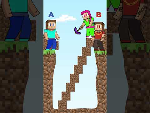 Little Minecraft Short  - Who u are | Steve Alex minecraft | minecraft funny animation