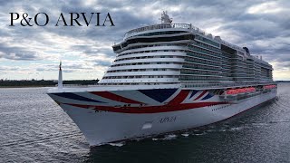 P&O ARVIA - Leaving Southampton 06/07/2025 - DJI Air 3s 4K 60FPS