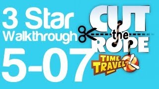 preview picture of video 'Cut the Rope Time Travel 5-07 - 3 Star Walkthrough Ancient Greece Level 5-07 | WikiGameGuides'