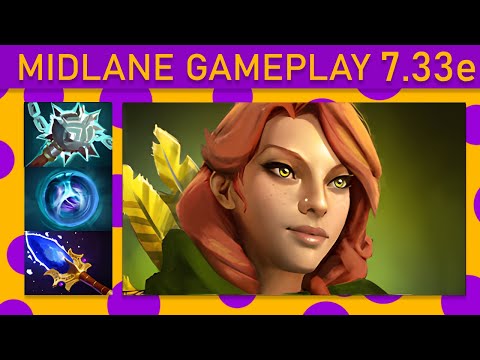 ✨87% Kill participation! Mikoto Windranger Mid Gameplay - Dota 2 Top MMR