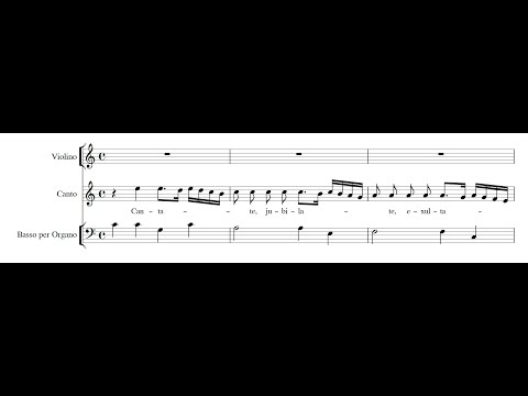 TARQUINIO MERULA: Cantate, jubilate PDF SCORE