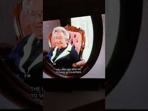 Corrie Ten Boom cameo at the end of "The Hiding Place."