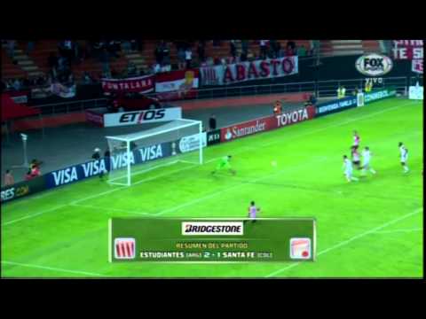 Copa Bridgestone Libertadores: Estudiantes L.P. (2) vs Independiente Santa Fe (1)