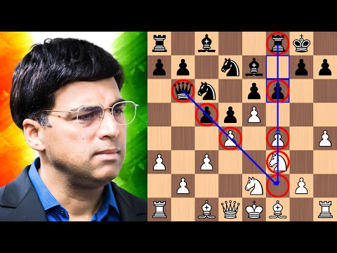 Anand crushes Shirov's French Defense in 28 moves