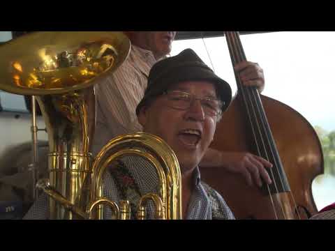 Isabelle von der Goaßberg Musi bei der Mondscheinfahrt mit der MS Seehausen auf dem Staffelsee.