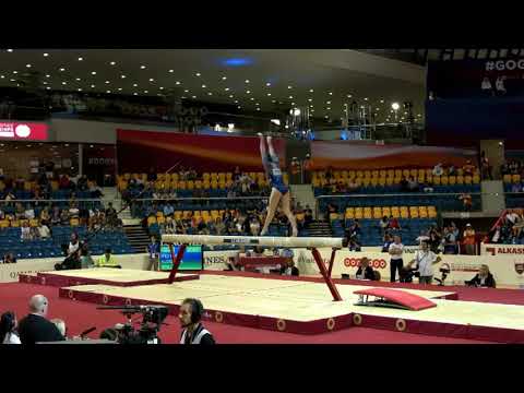 Irina Alekseeva (RUS) Balance Beam Team Final 2018 Doha World Championships