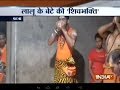 Shravan: Lalu's son Tej Pratap Yadav performs puja, blows conch in 'Shiva' avaatar
