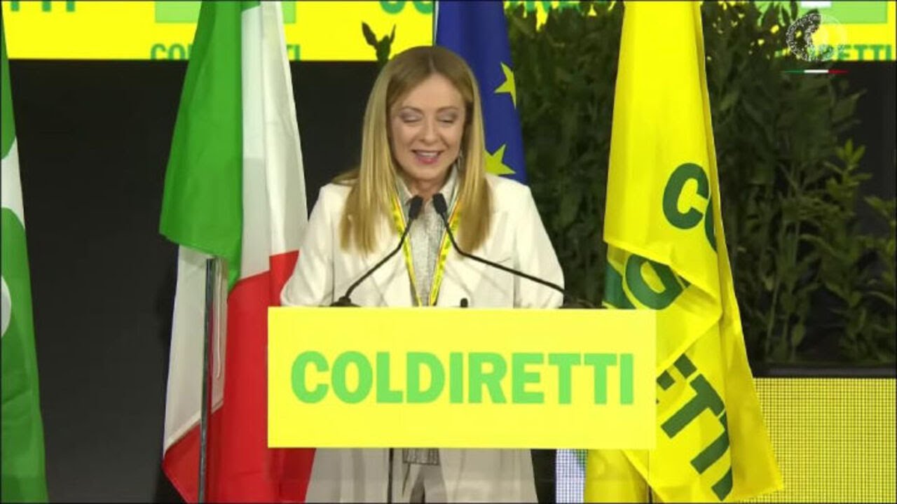 Meloni a evento Coldiretti: Attuale Europa dei burocrati lontana da quella dei padri fondatori