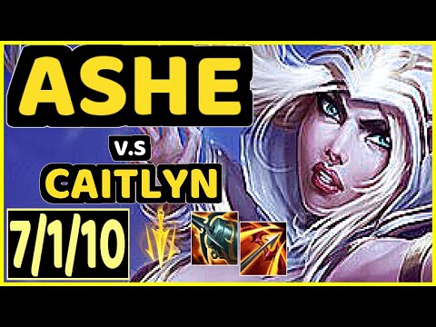 ASHE vs CAITLYN - 7/1/10 KDA BOTTOM ADC GAMEPLAY - EUW Ranked MASTER