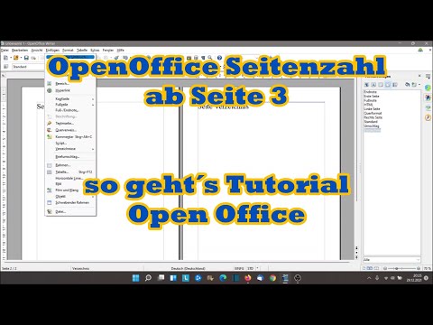 OpenOffice page numbers starting from page 3: Instructions - how it works - OpenOffice tutorial