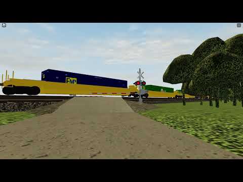 CSX 969 Leads Intermodal East | Railroad Crossing