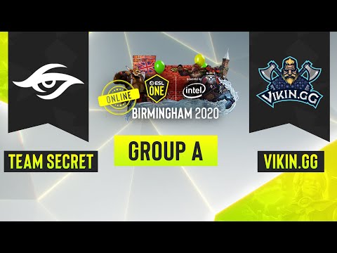 Dota2 - Team Secret vs. Vikin.gg - Game 1 - ESL One Birmingham 2020 - Group A - EU