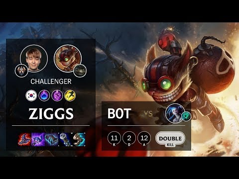 Ziggs Bot vs Jinx - KR Challenger Patch 10.7