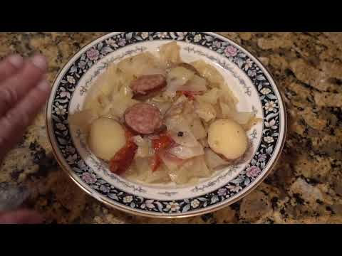 SMOTHERED CABBAGE, SAUSAGE & POTATOES - NINJA FOODI
