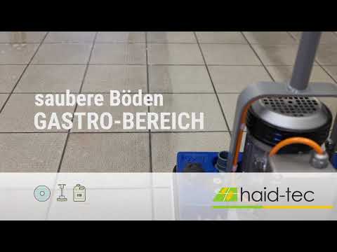 Sicherheitsfliesen reinigen mit Jöst Floor Sander Junior