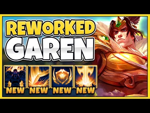 WTF!? THIS NEW GAREN REWORK IS 100% BEYOND BROKEN! (1V5 MONSTER) - League of Legends