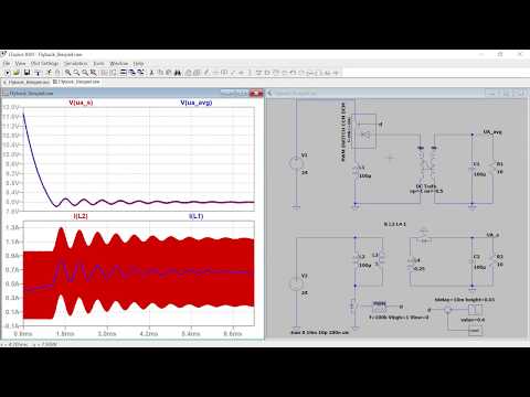 Le_R17b - Mittelwert Modellierung isolierte DCDC Wandler - Sperrwandler