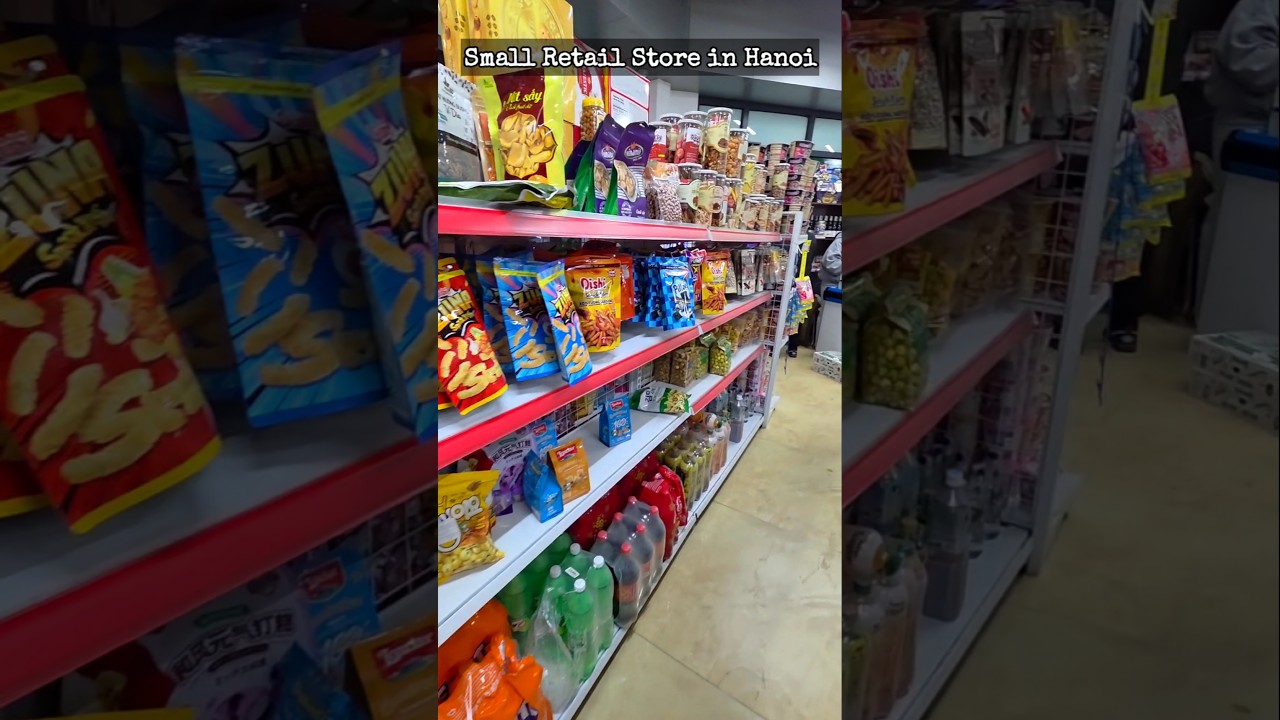 Inside a Small Retail Store in Hanoi, Vietnam