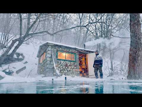 Stone House by the Frozen River Gets a Second Life | Alone in a Blizzard | Episode 2