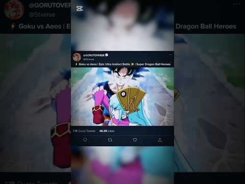 ⚡ Goku vs Aeos | Epic Ultra Instinct Battle ✨ | Super Dragon Ball Heroes