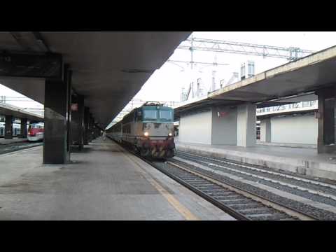 E656.082 in partenza con l' IC 705 Roma Termini - Taranto