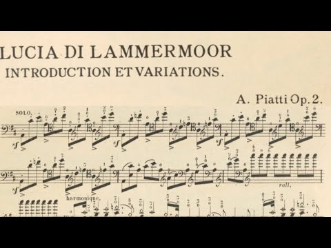 Piatti Introduction et variations sur un thème de Lucia di Lammermoor