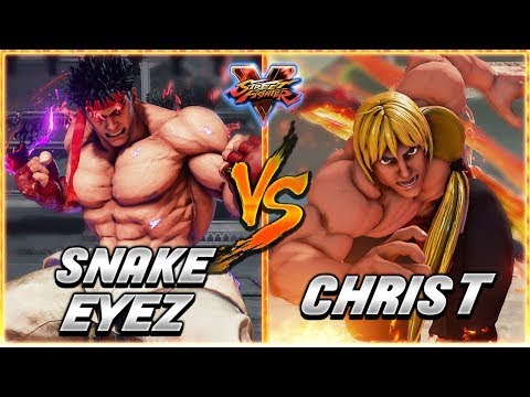 SFV AE 🔥 SNAKE EYEZ Kage vs CHRIS T Ken   FT3 Set 🔥 SF5 TenSFV