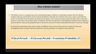 Markov Analysis