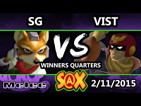 S@X - SG (Fox) Vs. Vist (Marth, Falcon) SSBM Winners Quarters - Smash Melee