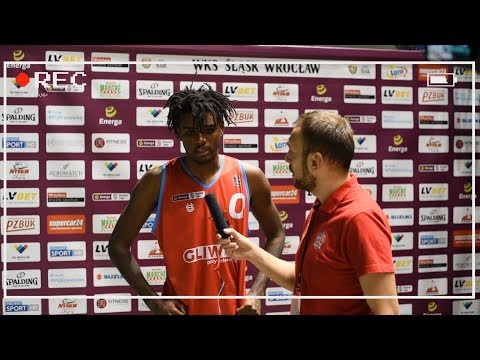 Brandon Tabb po meczu z WKS Śląsk Wrocław