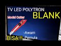 TV LED Polytron Ada Suara Tapi Tidak Ada Gambar Layar Blank Ungu Hitam Biru Gelap