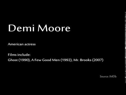 How to pronounce - Demi Moore