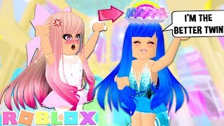 MY EVIL TWIN SISTER WON THE BRAND NEW RAINBOW HALO AND I DIDN&#39;T Roblox Royale High Brand New Update