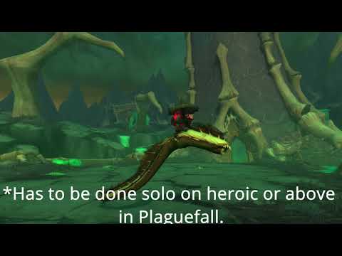 Secret Mount! Slime Serpent. 202ilvl Blood Dk Solo Plaguefall.