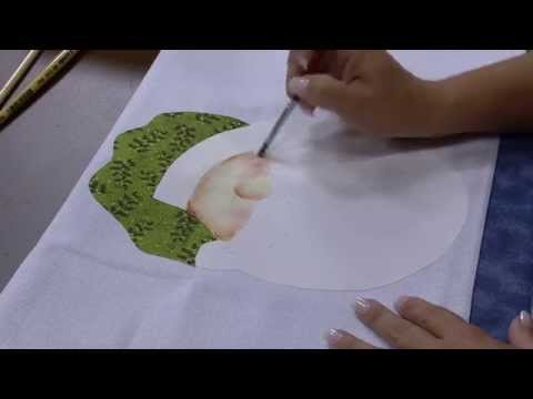 Mulher.com 12/12/2014 - Pano de copa Papai Noel por Karla Barbosa Parte 1