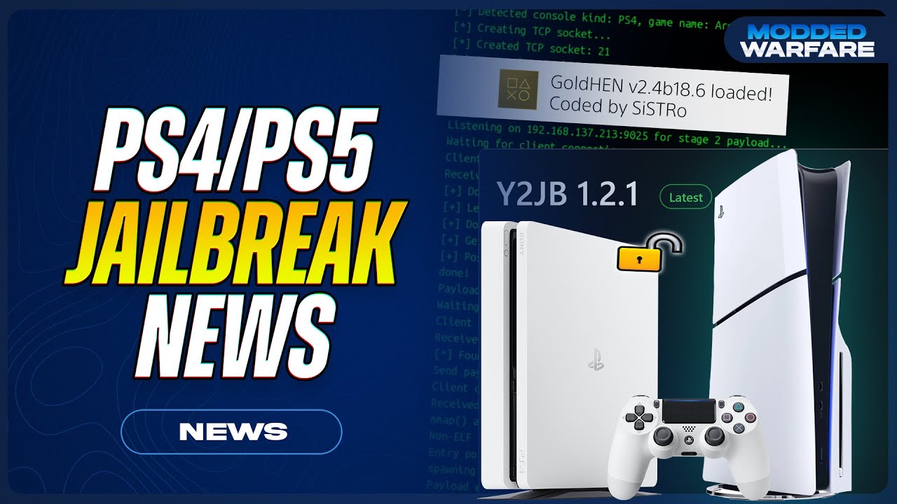 PS4/PS5 Jailbreak News: WIP NetControl exploit , PS5 exploit PoC, Y2JB 1.2.1, Yarpe Jailbreak & More