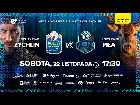 2 Liga. Volley Team Żychlin - LOMS Joker Piła | Mecz 9. kolejki Grupy A.