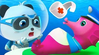 Download lagu Bayi Panda Ajaib Membantu Kuda Laut Melahirkan Anak | Kartun Anak | Bahasa Indonesia | BabyBus mp3