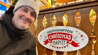 Southampton Christmas Market at Night 2025 | Best Food & Mulled Wine (MSC Poesia Pre-Cruise) 
