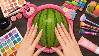 ASMR Makeup on Watermelon (No Talking)